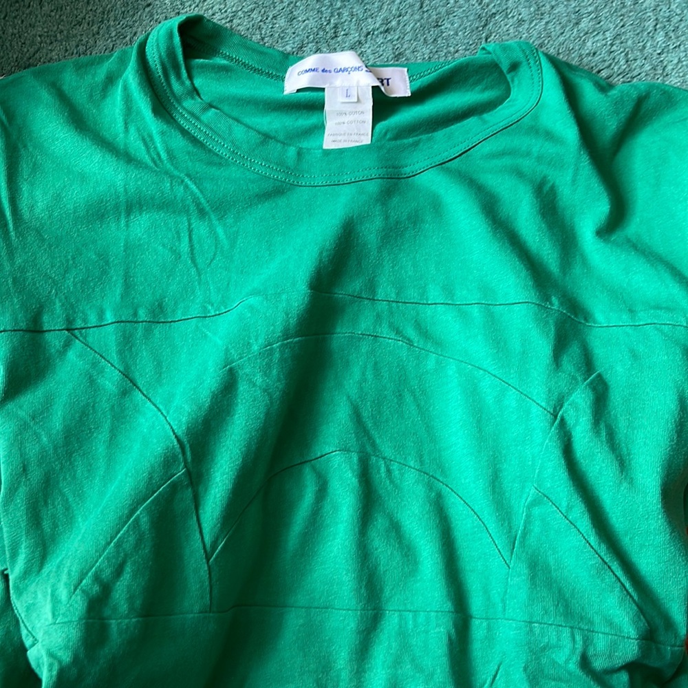 Green Comme des Garçons shirt -L